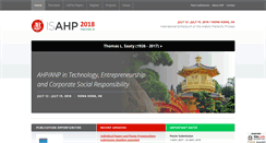Desktop Screenshot of isahp.org