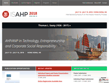 Tablet Screenshot of isahp.org